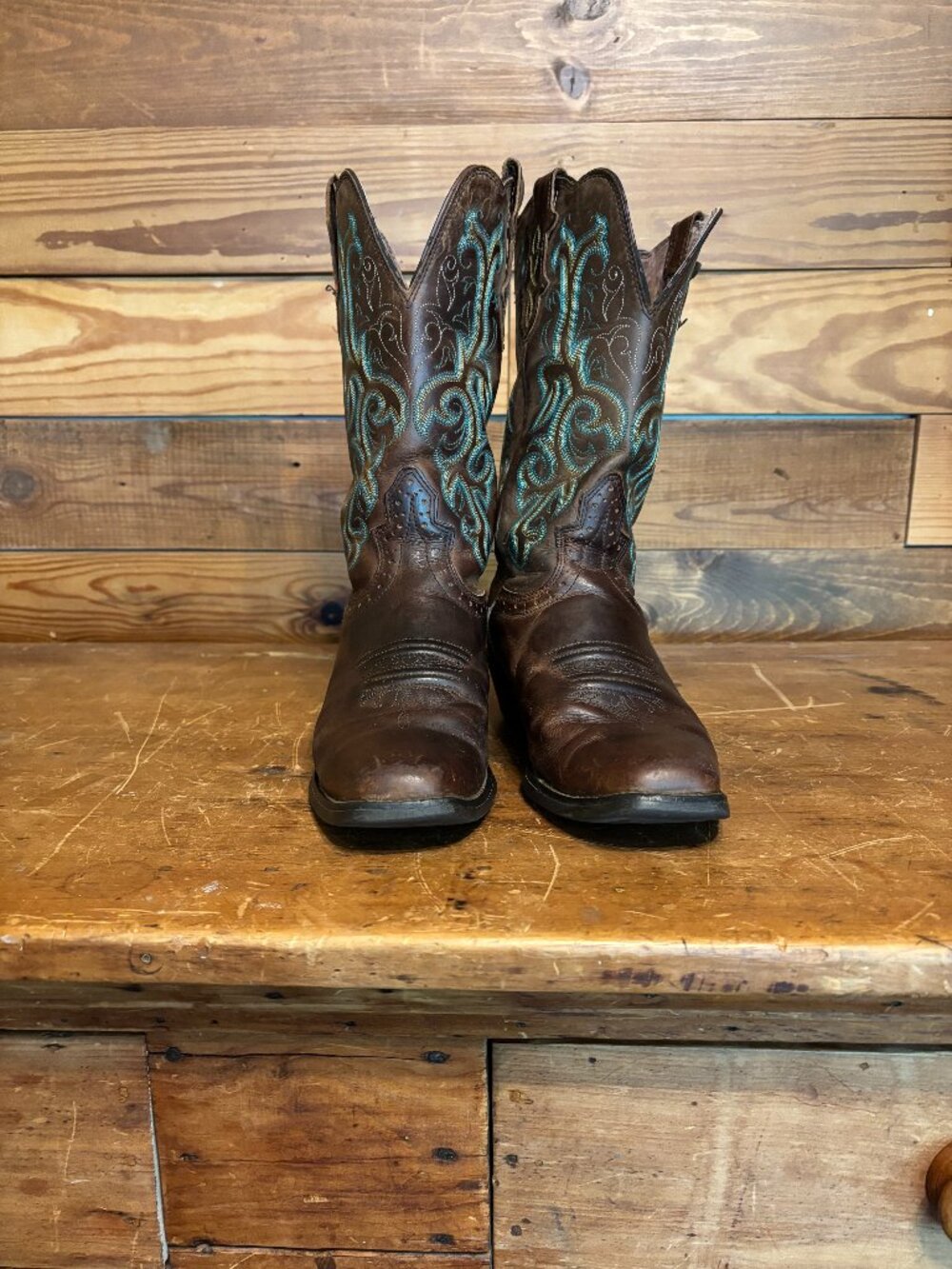 Justin Leather Western Boots 7.5